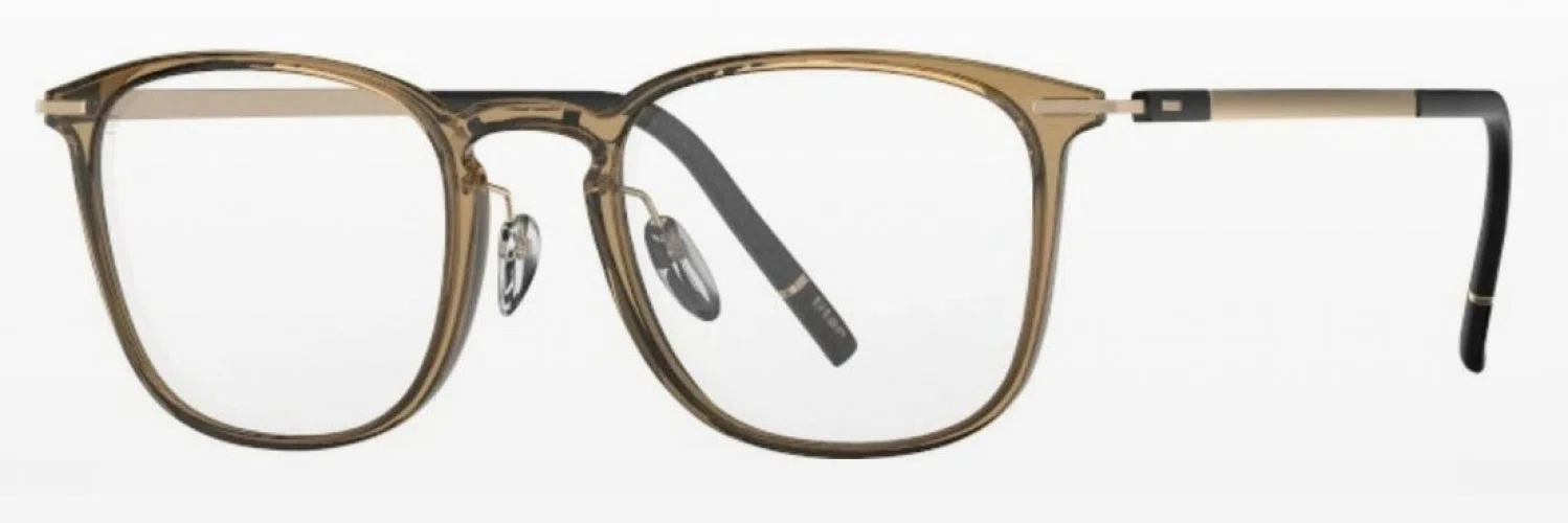 Silhouette Rising Dawn 2963 Eyeglasses - Jet Black - ext. nosebridge + temple length - view 3